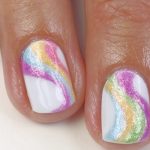 rainbow manicure